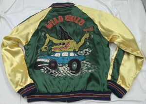 ☆ 東洋エンタープライズ TOYO ENTERPRISE　WILD CHILD　TT11283　スカジャン スーベニア ジャケット　size:M　リバーシブル　USED ☆