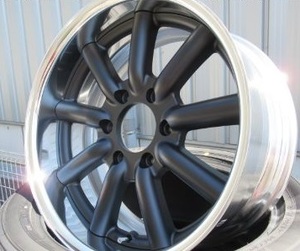 ハイエース ファブレス BARONE MC-9 2PIECE 18x9 +25 6-139.7 マットブラック ヨコハマパラダ 225/50R18 200系 FABULOUS