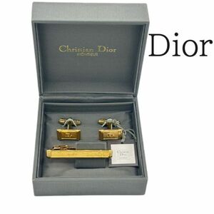 クリスチャン ディオール Dior ネクタイピン カフス リンクス セット 金色　本州 送料無料　d11