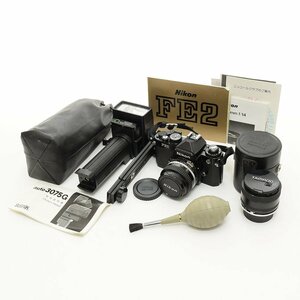 ▽515905 【動作未確認】Nikon フィルムカメラ FE2 NIKKOR 50mm 1：1.4 その他レンズ等セット ニコン