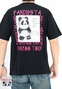 バンブーツアー半袖ポケットTシャツ◆PANDIESTA JAPAN ブラックMサイズ 554324 パンディエスタジャパン パンダ ユニセックス