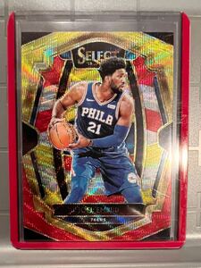 激レア Prizm 18 Panini Select Joel Embiid ジョエル・エンビード NBA 76ers ユニフォーム バスケ All-star Premier Level インサート