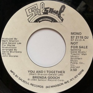 【試聴 7inch】Brenda Gooch / You And I Together 7インチ 45 muro フリーソウル サバービア