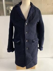 ⑤u920◆MASON’S メイソンズ◆チェスターコート ロングコート 2CP3010 メンズ Tg.50 Tes.MT159 ネイビー CAPPOTTO SIGNORI アウター