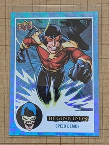 スピード・デーモン【2023 UPPER DECK MARVEL BEGINNINGS TRADING CARD】SPEED DEMON #110 ベースパラレル ブルーコズミックキューブ #/99