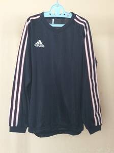 ★ adidas CLIMALITE 3本ライン入り　長袖Tシャツ　150cmぐらい??? ★