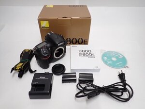 Nikon D800E ニコン デジタル一眼レフカメラ ボディ バッテリー2個/元箱/説明書付 動作品 ショット数:6,848枚 ★ 70B90-1