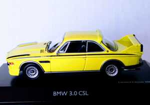 希少貴重車　未使用！！　シューコ オリジナルBMW 3.０ ＣＳＬ 　黄色　１/４３