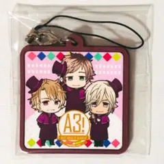 新品★A3！★春組【皆木綴＆茅ヶ崎至＆シトロン】アニカフェ★ラバーチャーム