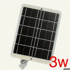 3W 5V ソーラーパネル　充電器　USB付き　ポータブル