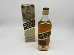 B5-596 Johnnie Walker ジョニーウォーカー 黒ラベル BLACK LABEL/12年 750ml 度数未記載 未開栓