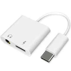 ヘッドホンアダプター USB Type C 3.5mm 充電器 ヘッドホン