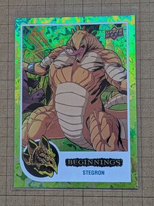 ステグロン【2023 UPPER DECK MARVEL BEGINNINGS TRADING CARD】STEGRON #26 ベースパラレル グリーンミラーワールド #/61