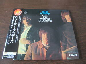 日本盤、紙ジャケ、帯付、良品■ウォーカー・ブラザーズ【ダンス天国～TAKE　IT　EASY】THE　WALKER　BROTHERS■ファースト・アルバム。