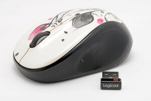 【良品】Logicool Wireless Mouse M325 (M325FF) フィンガープリント フラワーズ USB Unifying レシーバー付き ロジクール #4575