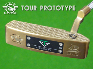 【ほぼ新品】PGAツアー支給品 ODYSSEY TOULON GARAGE SAN DIEGO パター 34インチ ゴールド ツアーIDバンド 未市販 プロトタイプ 本物保証