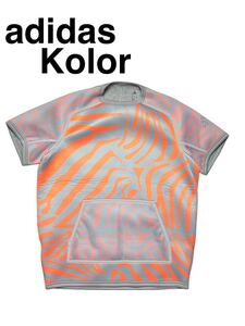 希少 17SS　adidas by kolor　アディダス　カラー　コラボ　アニマル ボンディング Tシャツ　S