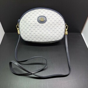 【良品】OLD GUCCI ショルダーバッグ マイクロGG オールドグッチ グッチ