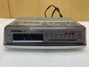 MB0669 Panasonic パナソニック　目覚まし時計付ラジオ クロックラジオ RC-6266 盖欠品 通電確認済 現状品 0110