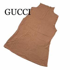 GUCCI グッチノースリーブ トップス オレンジ M