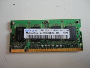 SAMSUNG MEMORY 512MB PC2-4200S M470T6554EZ3-CD5