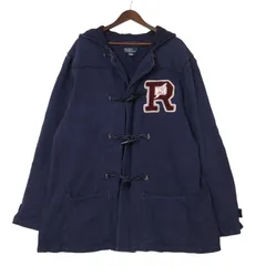 00年代 Polo by Ralph Lauren ポロ ラルフローレン レタードダッフルコート ネイビー (メンズ XXL) 中古 古着 A3016