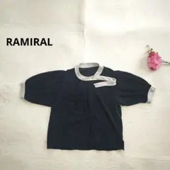 RAMIRAL ラミラル【SIZE 40】濃紺 黒 チュニック 半袖