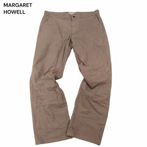 MARGARET HOWELL マーガレットハウエル 通年 コットン ツイル★ チノ パンツ チノパン Sz.2L　メンズ 日本製 大きいサイズ　I4B01105_6#R