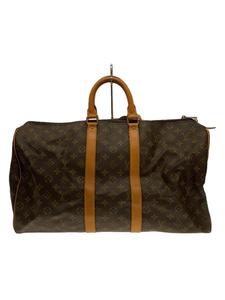 LOUIS VUITTON◆キーポル50_モノグラム・キャンバス_BRW/PVC/BRW/総柄