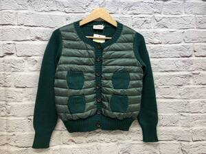 MONCLER maglione tricot alla coreana グリーン 長袖カーディガン・アンサンブル XS