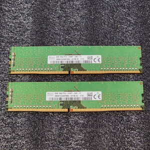 SK HYNIX DDR4-2400MHz 16GB (8GB×2枚キット) HMA81GU6AFR8N-UH 動作確認済み デスクトップ用 PCメモリ 