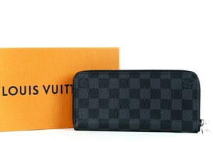 【新品・未使用】LOUIS VUITTON ヴィトン ジッピーウォレットヴェルティカル ラウンドファスナー長財布 ダミエ グラフィット【GS53】