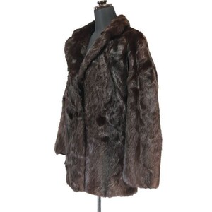 サガミンク/SAGAMINK/毛皮/ファーコート【15号/レディースXL/濃茶/dark brown】fur coat/Vintage/jacket/jumper◇cBH410