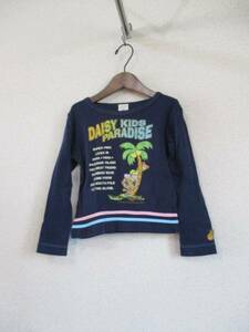 DAISYLOVERS紺プリント長袖カットソー サイズ120（USED）62316