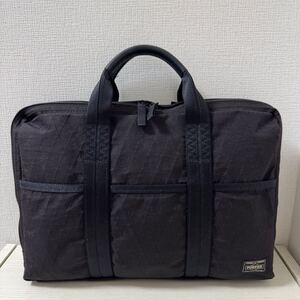 【再値下げ】【美品】定価44,000 PORTER HYBRID ポーター　ハイブリッド 2WAY ブリーフケース（S）737-09207 ブラック　黒　ビジネスバッグ