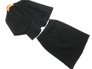 COUP DE CHANCE クードシャンス セットアップ ジャケット スカート スーツ size34/黒 ■◇ ☆ efc5 レディース