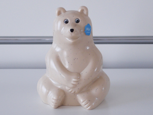 PLASTEP Polar Bear Money Box！しろくま 白くま貯金箱 北欧 フィンランド製 scope