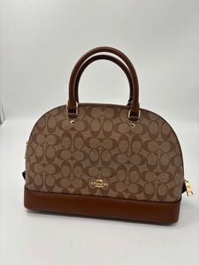 COACH ハンドバッグ シグネチャー F58237 アルマ型 レザー コーチ ベージュ