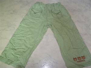 ティンカーベル　男女兼用　サラッと涼しい　綿素材のひざ下パンツ　　１１０～１２０