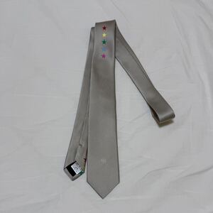 【美品】UNIFORM EXPERIMENT FIVE STARS NECKTIE 5 ネクタイ SOPH SOPHNET. FRAGMENT FCRB F.C.REAL Bristol 結婚式 シルバー Silver