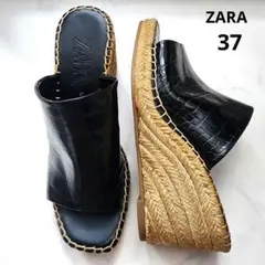 ZARAウェッジソールサンダル37