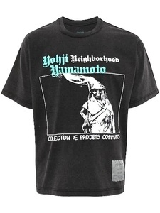 SALE!! 即決【YOHJI YAMAMOTO × NBHD】ヨウジヤマモト ネイバーフッド Tシャツ 黒 XL 古着