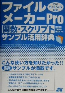 ファイルメーカーＰｒｏ関数・スクリプトサンプル活用辞典　Ｖｅｒ５／５．５／６対応／野沢直樹(著者),工藤啓真(著者),胡正則(著者)