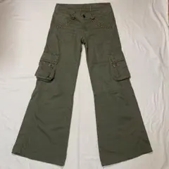 vintage cock jeans studs flare cargo