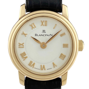 ブランパン Blancpain レディバード 腕時計 YG レザー 手巻き ホワイト レディース 【中古】