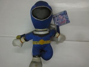 当時物 戦隊シリーズ ジャンク ぬいぐるみ タグ付き オーレンジャー　1995年　ブルー