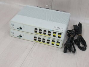 Ω x1# 14147# 保証有 CISCO【 WS-C2960C-8PC-L 】(2台セット) シスコ イーサネットスイッチ Catalyst Ver.1 領収書発行可能