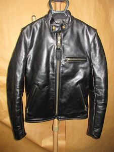 バンソン　VANSON MODEL B バンソン シングル　ライナー　レザー ライダース　ジャケット　黒　34　美品