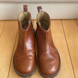 【中古品】ビルケンシュトック　メルローズ　ショートブーツ　サイズ37 24.0cm程度　サイドジップ　Birkenstock ブラウン　茶色　MELROSE