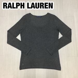 RALPH LAUREN ラルフローレン 長袖Tシャツ 5f グレー 刺繍ポニー